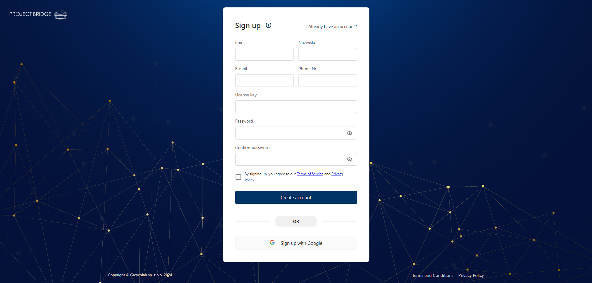 Image showing registration process on the platform